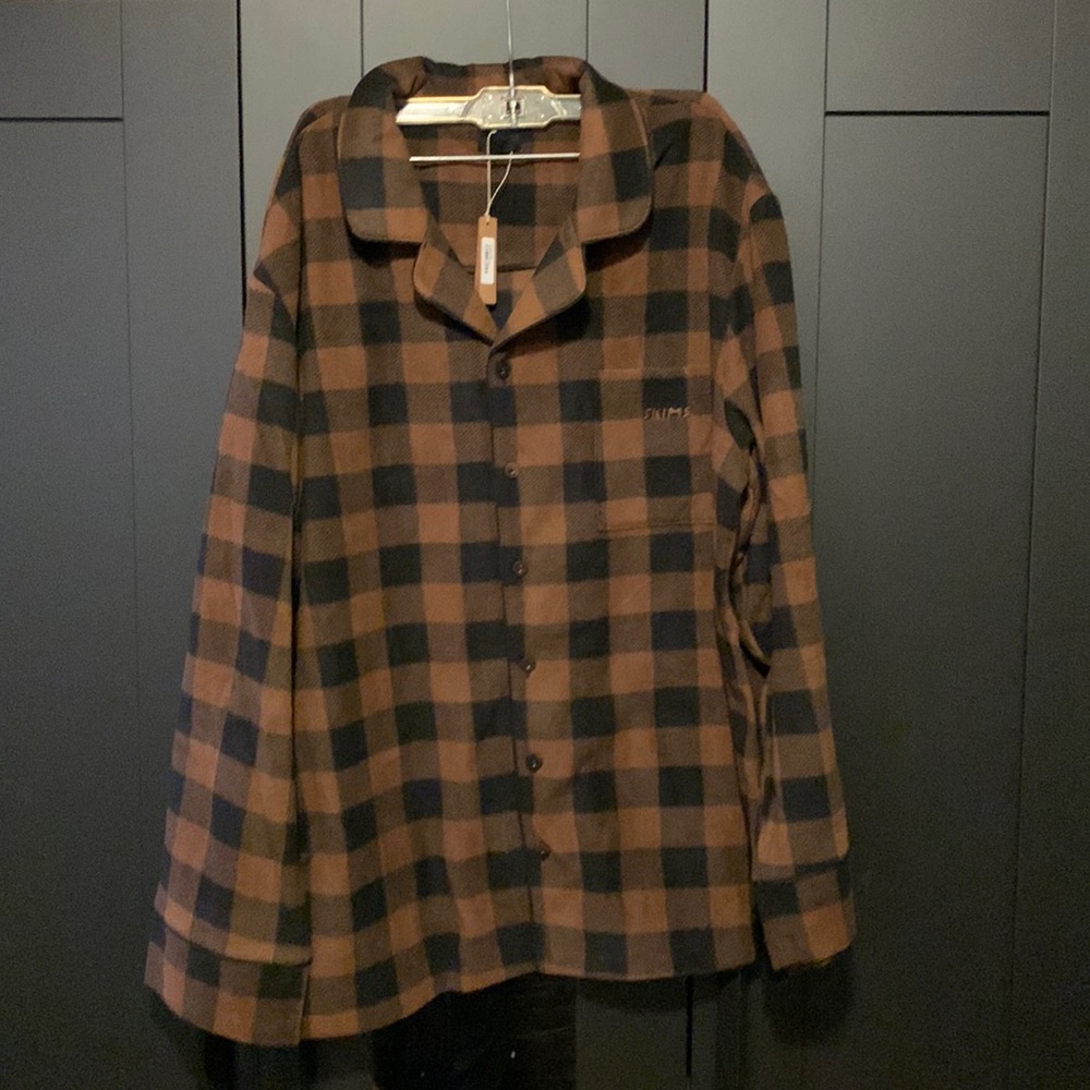 SKIMS FLEECE PLAID SLEEP SET